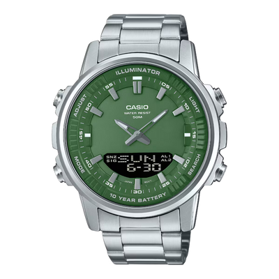 CASIO Stainless Steel Band Analog Digital AMW-880D-1AV