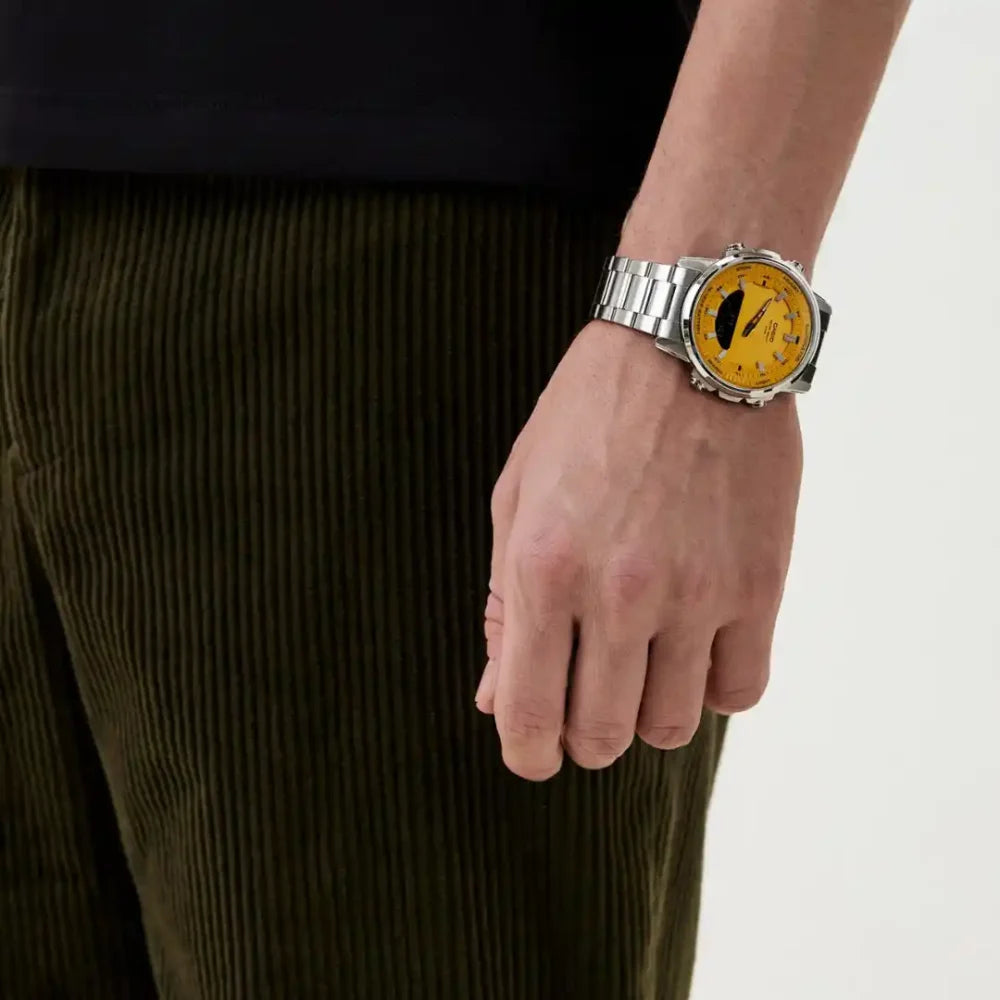 CASIO Stainless Steel Band Analog Digital AMW-880D-1AV