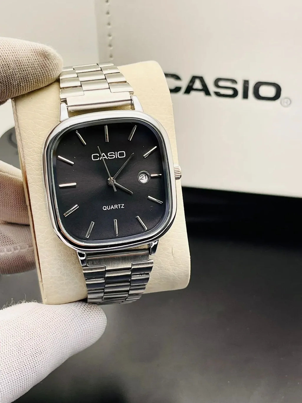 Casio Quartz Watch with Stainless Steel Bracelet