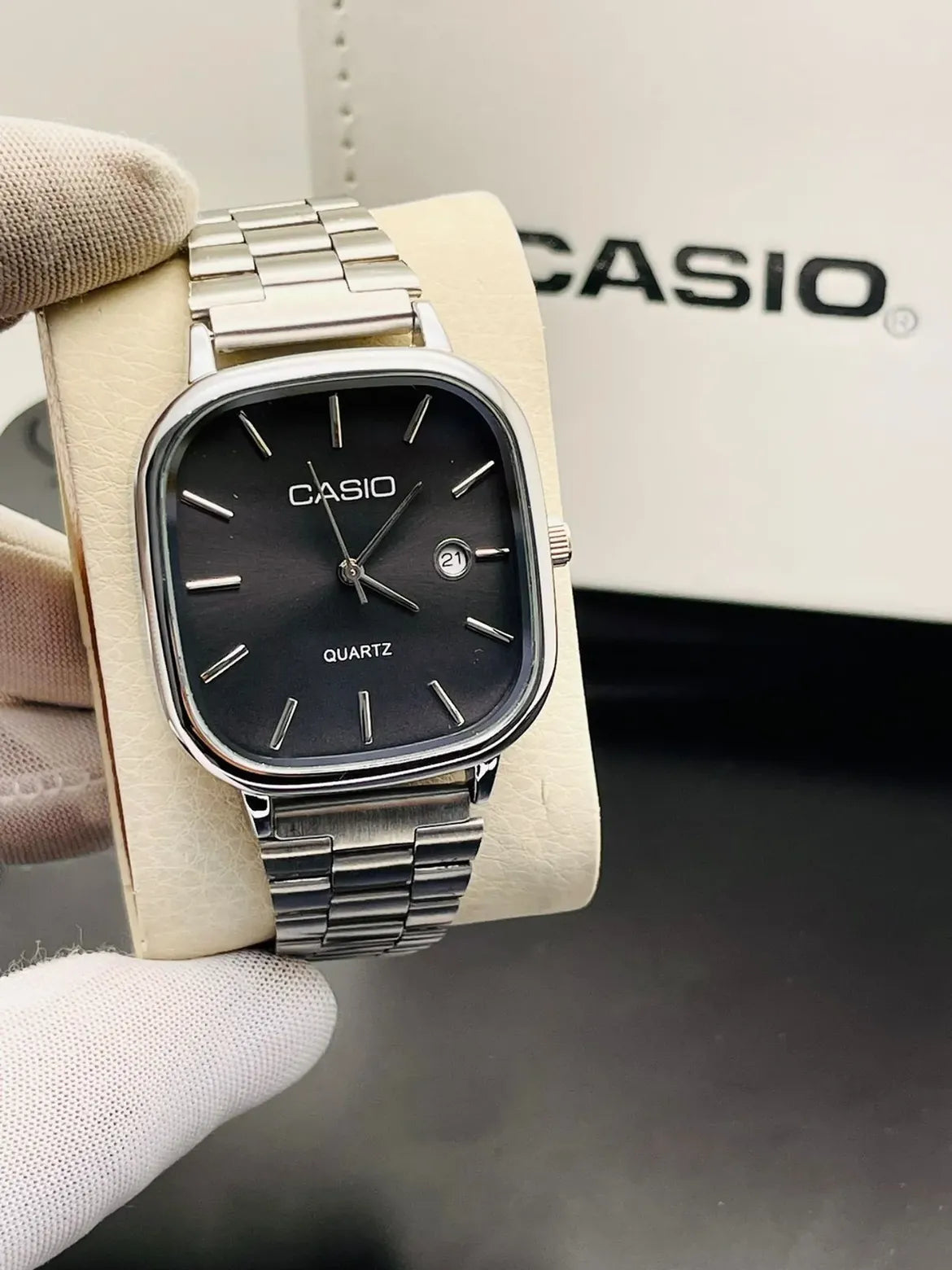 Casio Quartz Watch with Stainless Steel Bracelet